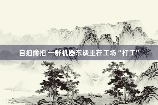 自拍偷拍 一群机器东谈主在工场“打工”