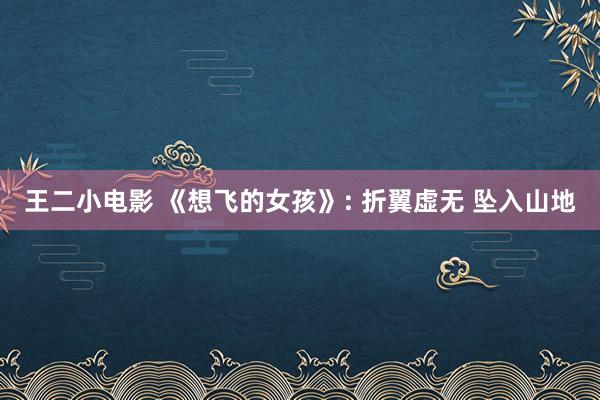 王二小电影 《想飞的女孩》: 折翼虚无 坠入山地